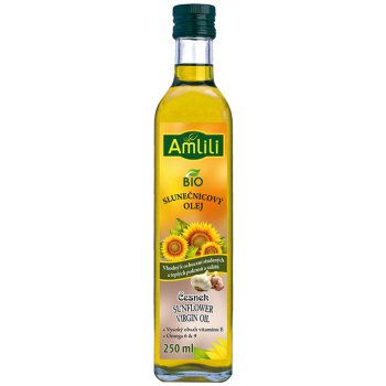 Amlili Slunečnicový olej s česnekem Bio 250 ml
