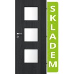 VILEN DOOR Deni 3/3 Dub Antracit 80 x 197 cm – Zboží Mobilmania