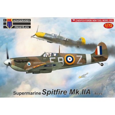 Kovozávody Prostějov Supermarine Spitfire Mk.IIA Aces3x camo 1:72 – Zboží Mobilmania