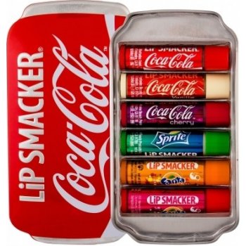 Lip Smacker Coca-Cola Lip Balm balzám na rty 6 x 4 g + plechová krabička  dárková sada od 399 Kč - Heureka.cz