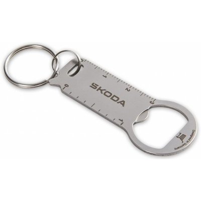 Přívěsek na klíče ŠKODA MULTIFUNKČNÍ original kovová 6U0087013 – Zboží Mobilmania