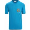 Pánské sportovní tričko Icebreaker Mens Tech Lite II SS Tee Spring Glow Geo blue