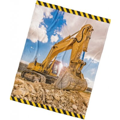 TIPTRADE Dětská deka Žlutý Bagr – Zboží Mobilmania