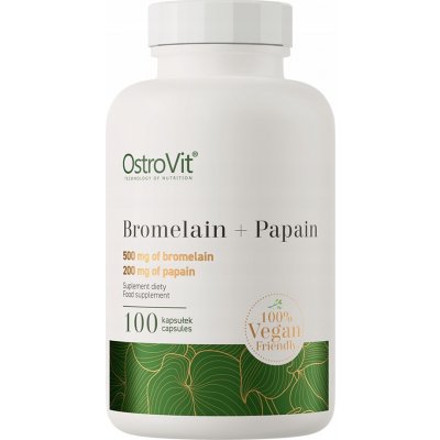 OstroVit Bromelain + Papain VEGE 100 kapslí – Hledejceny.cz
