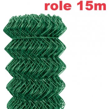 Pletivo poplastované zelené bez zapletného drátu role 15 m výška 140cm
