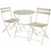 Zahradní sestava tectake 405161 bistro set frieda, skládací pro 2 osoby cappuccino