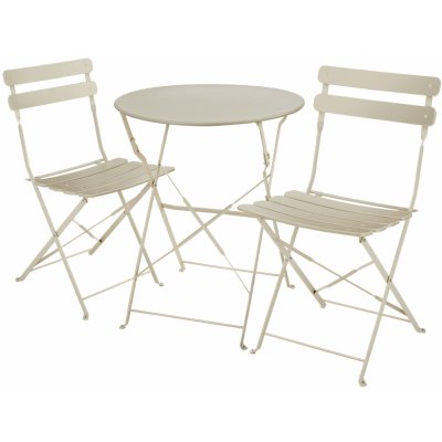 tectake 405161 bistro set frieda, skládací pro 2 osoby cappuccino – Sleviste.cz