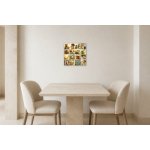 Obraz na plátně – Koláž prvních slov s dětskými motivy 30 × 30 cm – Hledejceny.cz