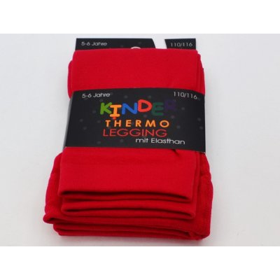 Socks 4 fun Dětské thermo legíny Kinder červené – Zboží Mobilmania
