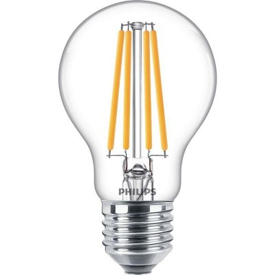Philips žárovka LED filament klasik, E27, 10,5W, studená bílá