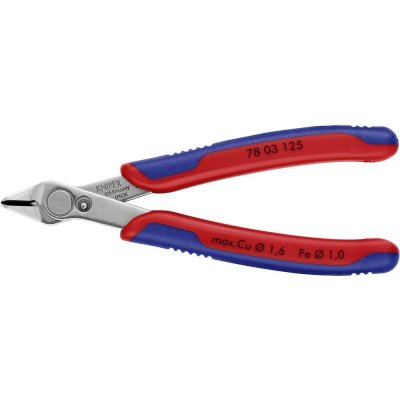 Knipex Super-Knips 78 03 125 pro elektroniku a jemnou mechaniku kleště na plošné spoje bez fazety 125 mm – Zboží Dáma