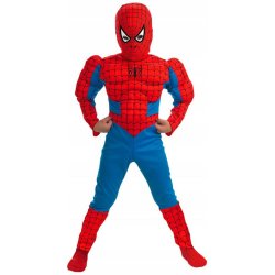 Dětský karnevalový kostým pavoučí muž se svaly Spiderman