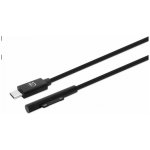 Manhattan 353632 nabíjecí, Surface Connect to USB-C Charging Cable (M/M), 15 V / 3 A, 1.8m, černý – Zboží Mobilmania