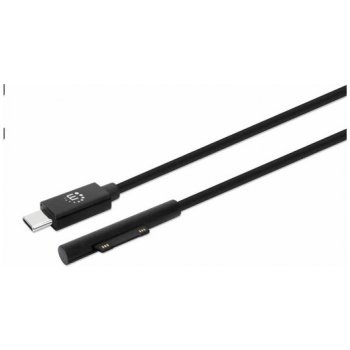 Manhattan 353632 nabíjecí, Surface Connect to USB-C Charging Cable (M/M), 15 V / 3 A, 1.8m, černý