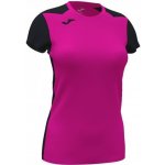 Joma Record II Short Sleeve T-Shirt Fluor Pink Black – Zboží Mobilmania