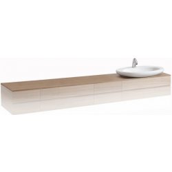 Laufen Alessi one umyvadlová deska 240x1,2x50 cm, otvor vlevo H4246130976311