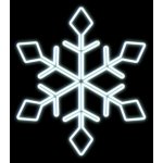 DecoLED LED světelná vločka I, závěsná 3D tisk, bílá, pr. 77 cm, ledově bílá – Hledejceny.cz