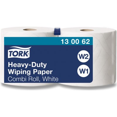 Tork Heavy-Duty odolná papírová utěrka dvouvrstvé bílá 170 m 130062 – Hledejceny.cz
