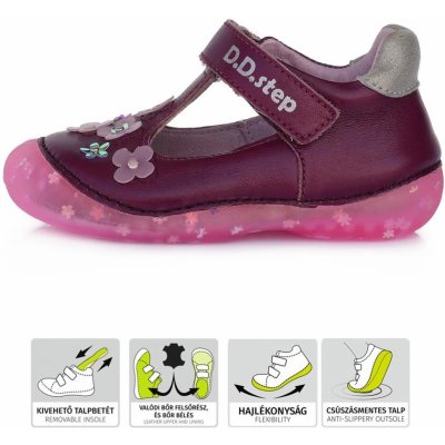 D.D.Step balerínky 015-467A violet – Zboží Mobilmania