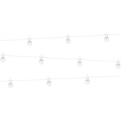 Party Deco Světelný řetěz s LED žárovkami bílý 8 m – Hledejceny.cz
