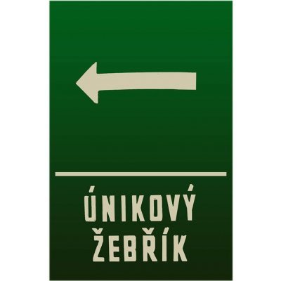 Ceduľa Únikový Žebřík - Retro plechové cedule – Sleviste.cz