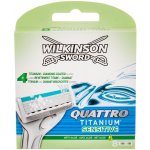 Wilkinson Sword Quattro Titanium Sensitive 8 ks – Hledejceny.cz