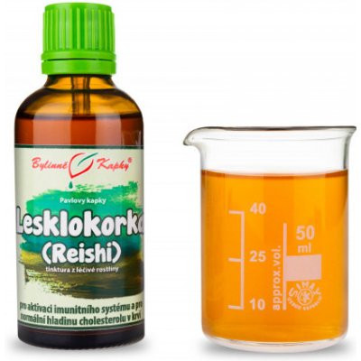 Bylinné kapky Lesklokorka Reishi tinktura 50 ml – Hledejceny.cz