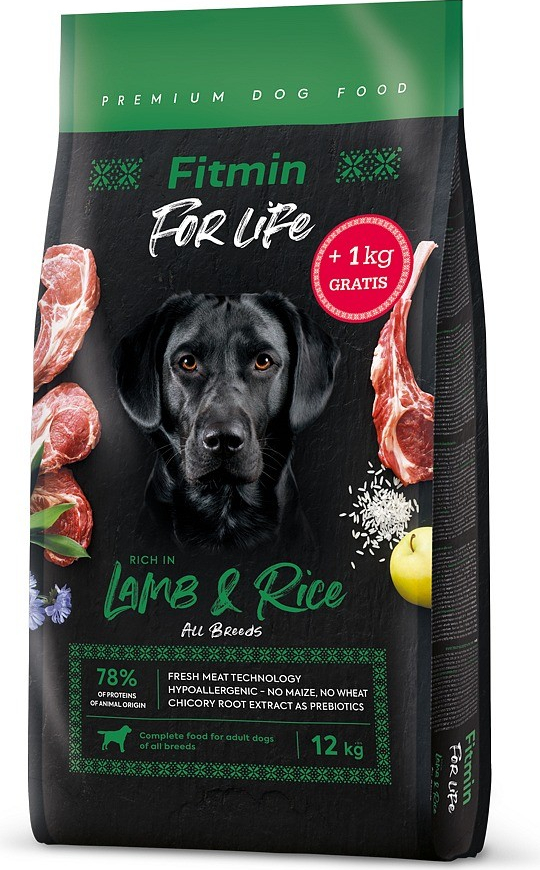 Fitmin For Life Adult Lamb & Rice 12 kg