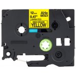 Kompatibilní páska Brother HSe-631 11,7mm x 1,5m, černý tisk / žlutý podklad – Zbozi.Blesk.cz