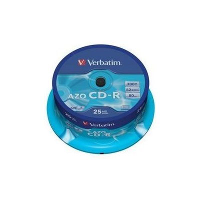 VERBATIM CD-R(25-Pack)Cake/Crystal/52x/700MB - 43352