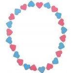 Dětský náramek s růžovými a modrými srdíčky – Zboží Dáma
