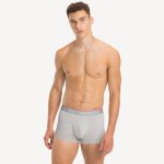 Tommy Hilfiger pánské trenky 3-Pack Plus Contrast Logo Waistband Trunks 1U87905252004 černá/šedá/bílá – Sleviste.cz