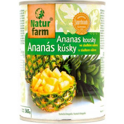 Natur farm Ananas kousky ve sladkém nálevu 565 g – Zboží Dáma