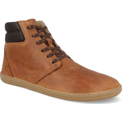 Vasky Barefoot Terry High kotníkové boty brown – Sleviste.cz