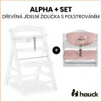 Hauck Alpha+ dřevěná bílá – Zboží Mobilmania