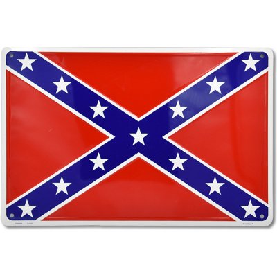 Plechová cedule Confederate Flag 45 cm x 30 cm – Zbozi.Blesk.cz