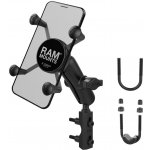 kompletní sestava držáku RAM Mounts X-Grip s uchycením na objímku brzdové/spojkové páčky/řidítka motocyklu – Zboží Mobilmania