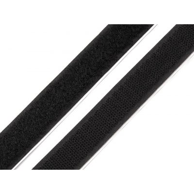 Suchý zip háček + plyš samolepicí šíře 20 mm Varianta: černá, Balení: 25 m – Hledejceny.cz