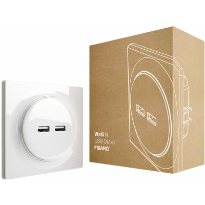 Fibaro Walli N - 2x USB - 0 - 40 °C - 0 - 90 % - Biela - 100 - 240 V - 50/60 Hz