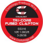 Coilology Tri-Core Fused Clapton odporový drát SS316 28/38 – Zboží Dáma