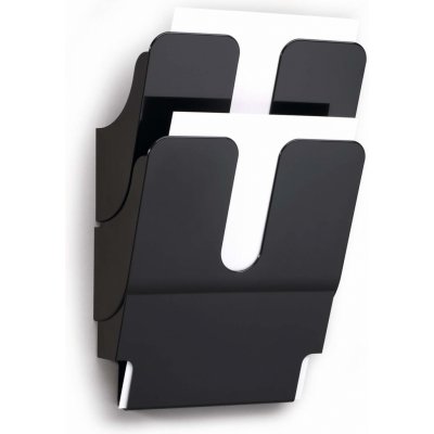 DURABLE Zásobník na prospekty FLEXIPLUS 2 A4 na výšku černý – Zboží Mobilmania