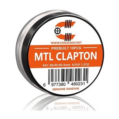Coilology Předmotané spirálky Sandvik MTL Clapton Kanthal A1 10ks 1,21ohm – Zboží Dáma