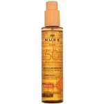 NUXE Sun Tanning Sun Oil SPF50 voděodolný opalovací olej proti tmavým skvrnám a stárnutí pokožky 150 ml – Zboží Dáma