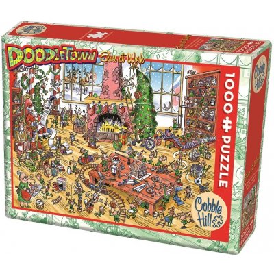 Cobble Hill Doodle Town: Pracující skřítkové 1000 dílků – Zboží Mobilmania