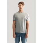 Gant tričko REG Shield SS t-shirt šedá – Zboží Dáma