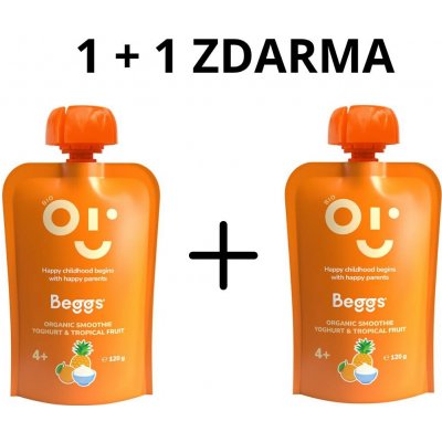 Beggs BIO Smoothie s jogurtem a tropickým ovocem 120 g – Sleviste.cz