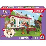 SCHMIDT Schleich Táborák u karavanu + figurka Schleich 100 dílků – Zboží Dáma