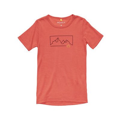Dětské funkční tričko s merinem Devold Active "Outline" Tee cayenne – Zboží Dáma