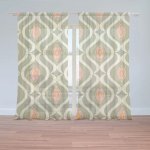 Sablio Záclony Retro ornament: 2ks 150x250cm – Hledejceny.cz