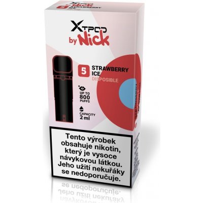 X TPOD by Nick Strawberry Ice 20 mg – Zboží Dáma
